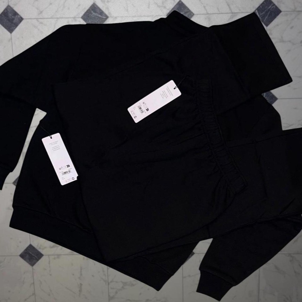 Alo Quarter Zip and Uncuffed Sweatpants Set Women's NWT Size L - Picture 2 of 4